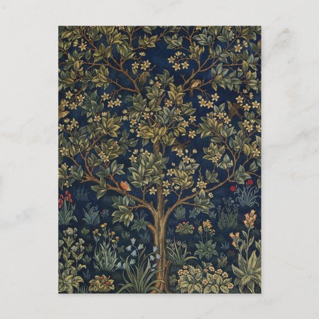 Vintage William Morris–Tree of Life  Postcard (Front)