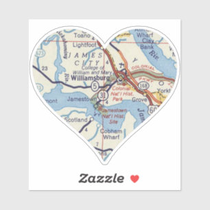 Vintage Williamsburg Map