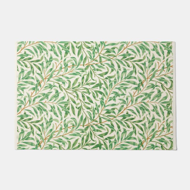 Vintage Willow Bough Ornament Illustration Doormat (Front)