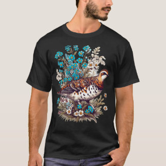 Vintage Willow Ptarmigan Forget Me Nots Alaska TSh T-Shirt