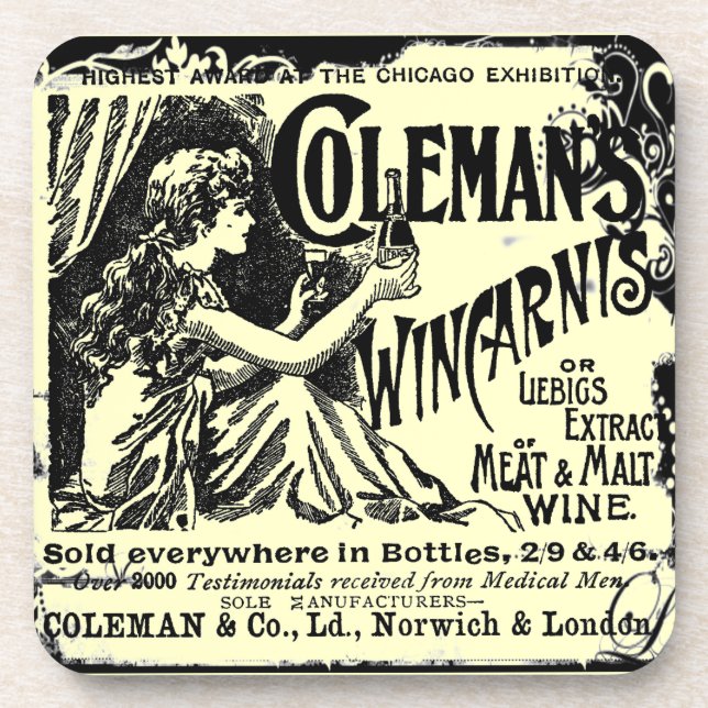 Vintage Wincarnis Tonic Ad Coaster (Front)