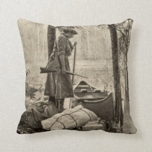 Vintage Winchester Firearm Gun Home Decor Pillow