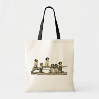 Vintage Winchester Firearms Dog Puppies Tote Bag
