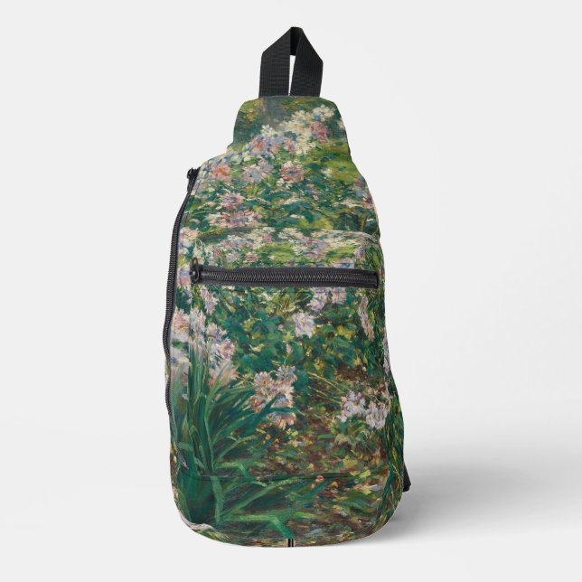 Vintage Windflowers Painting by Roger Donoho Sling Bag (Front)