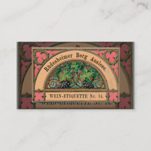 Vintage Wine Business Card