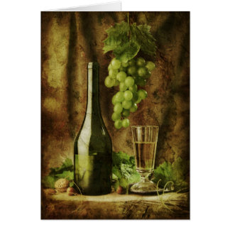 Vintage wine Card