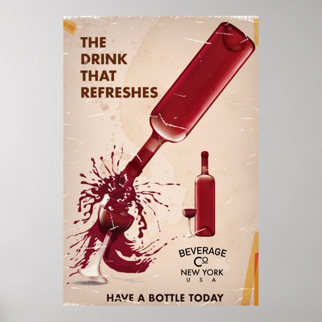 Vintage Wine poster (Front)