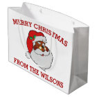 Vintage Winking Black Santa Pop Art