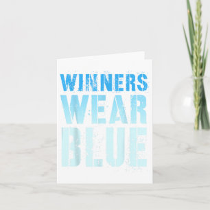 Vintage Winners Wear Blue Competition War Game Mat Card