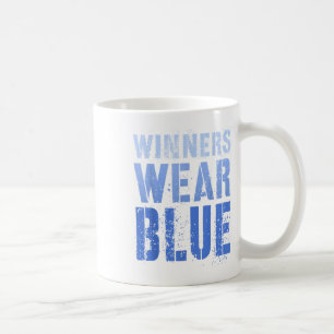 Vintage Winners Wear Blue Go Team War Game Competi Coffee Mug