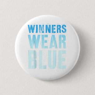 Vintage Winners Wear Blue Tournament War Game Summ 6 Cm Round Badge
