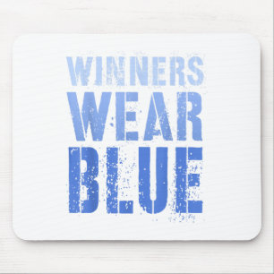 Vintage Winners Wear Blue Wave Vote Summer Camp Co Mouse Pad