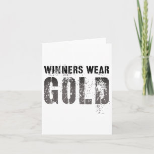 Vintage Winners Wear Gold Summer Camp Team Colour Card