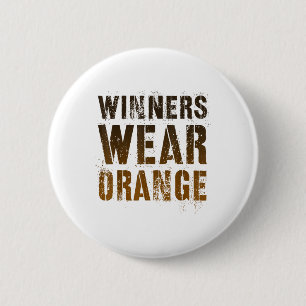 Vintage Winners Wear Orange Summer Camp War Game T 6 Cm Round Badge