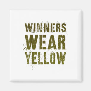 Vintage Winners Wear Yellow War Game Summer Camp T Magnet