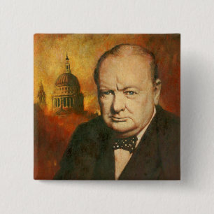 Vintage Winston Churchill Badge
