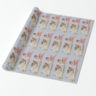 Vintage Winter Angel Wrapping Paper