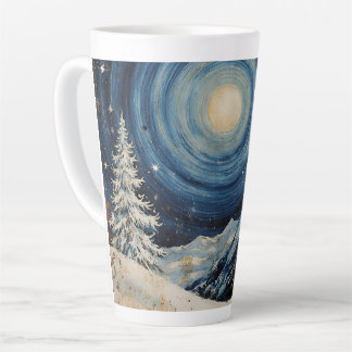 Vintage Winter Christmas Escape Latte Mug