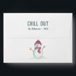 Vintage Winter Christmas Snowman Envelope<br><div class="desc">Cute snowman Christmas holiday season envelopes customisable to your specifics.</div>