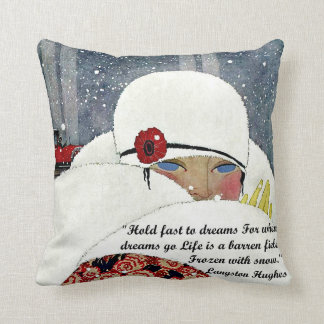 Vintage Winter Fashion Cushion