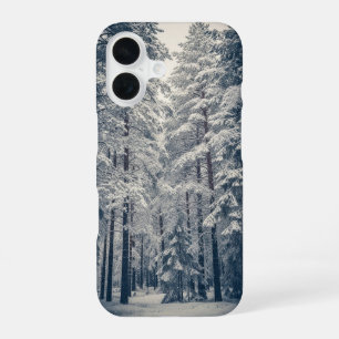 Vintage Winter Forest iPhone 16 Case