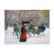 Vintage Winter Parisian Scene Christmas 