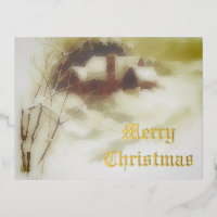 vintage winter scene