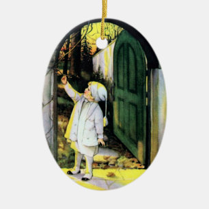 Vintage Winter Scene Ornament