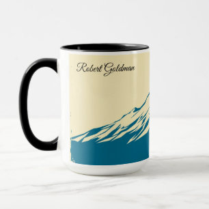 Vintage Winter Ski Club Personalised Lodge Mug