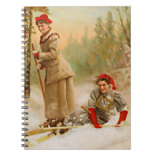 Vintage Winter Ski Tour Notebook