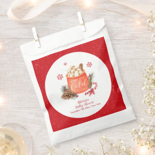 Vintage Winter Snowflake Festive Smore Baby Shower Favour Bag