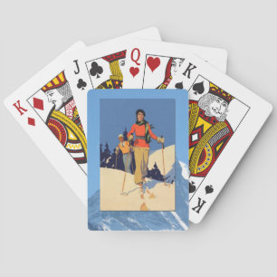 Vintage Winter Sports - On the piste Playing Cards