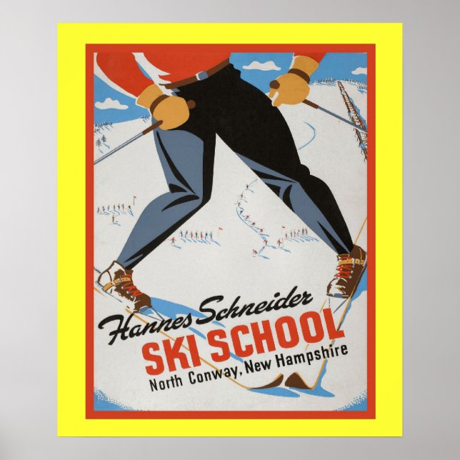 Vintage winter sports poster (Front)