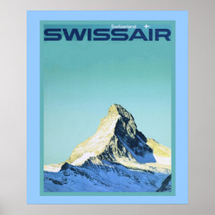 Vintage winter sports poster