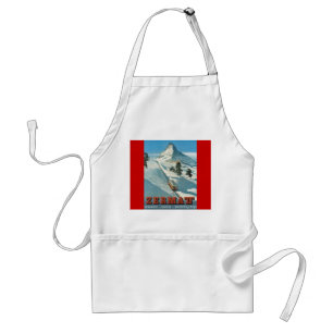 Vintage winter sports, Ski Zermatt, Matterhorn Standard Apron