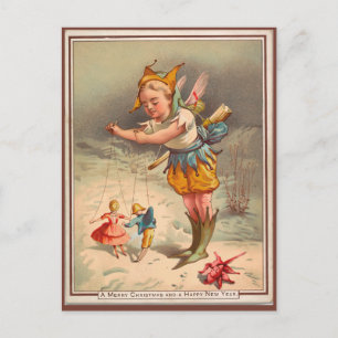 Vintage Winter Sprite Postcard
