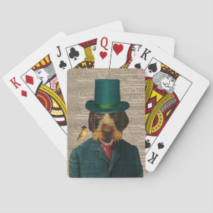 Vintage Wirehaired Pointing Griffon Playing Cards