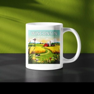 Vintage Wisconsin Coffee Mug