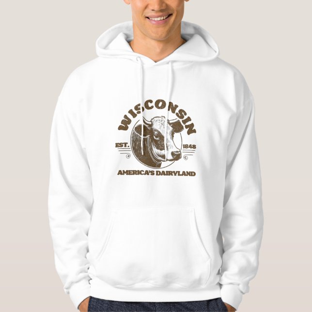 Vintage Wisconsin Hoodie (Front)