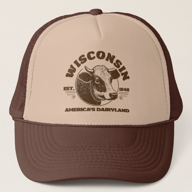 Vintage Wisconsin Trucker Hat (Front)