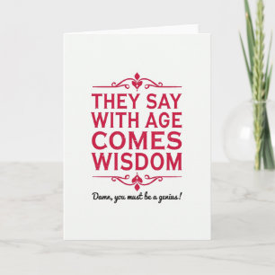 Vintage Wisdom Birthday Card