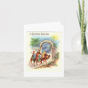 Vintage Wise Men Christmas Greeting Card