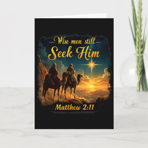 Vintage Wise Men Still Seek Him Jesus 3 Kings Chri Card