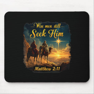 Vintage Wise Men Still Seek Him Jesus 3 Kings Chri Mouse Pad