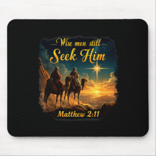 Vintage Wise Men Still Seek Him Jesus 3 Kings Chri Mouse Pad