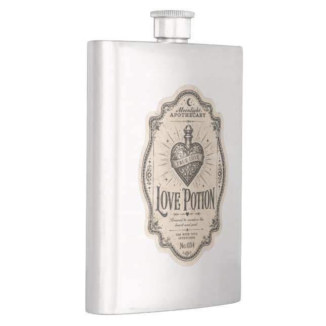 Vintage Witch Apothecary Potion Hip Flask (Right)