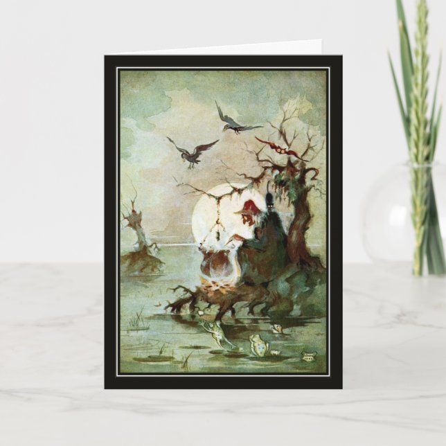 Vintage Witch by Vladimir Kirin Card (Front)