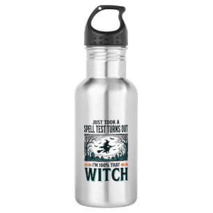 Vintage Witch DNA Humour Halloween Vector Design_1 532 Ml Water Bottle