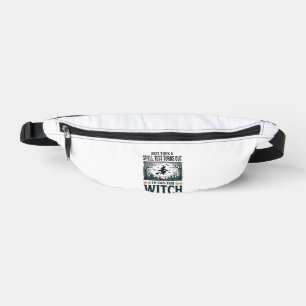Vintage Witch DNA Humour Halloween Vector Design_1 Bum Bags