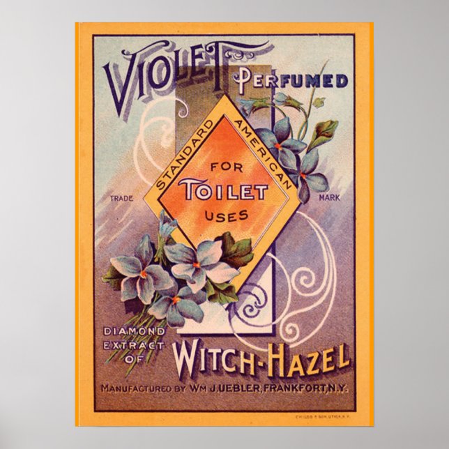 Vintage Witch -Hazel Advertisement Poster (Front)